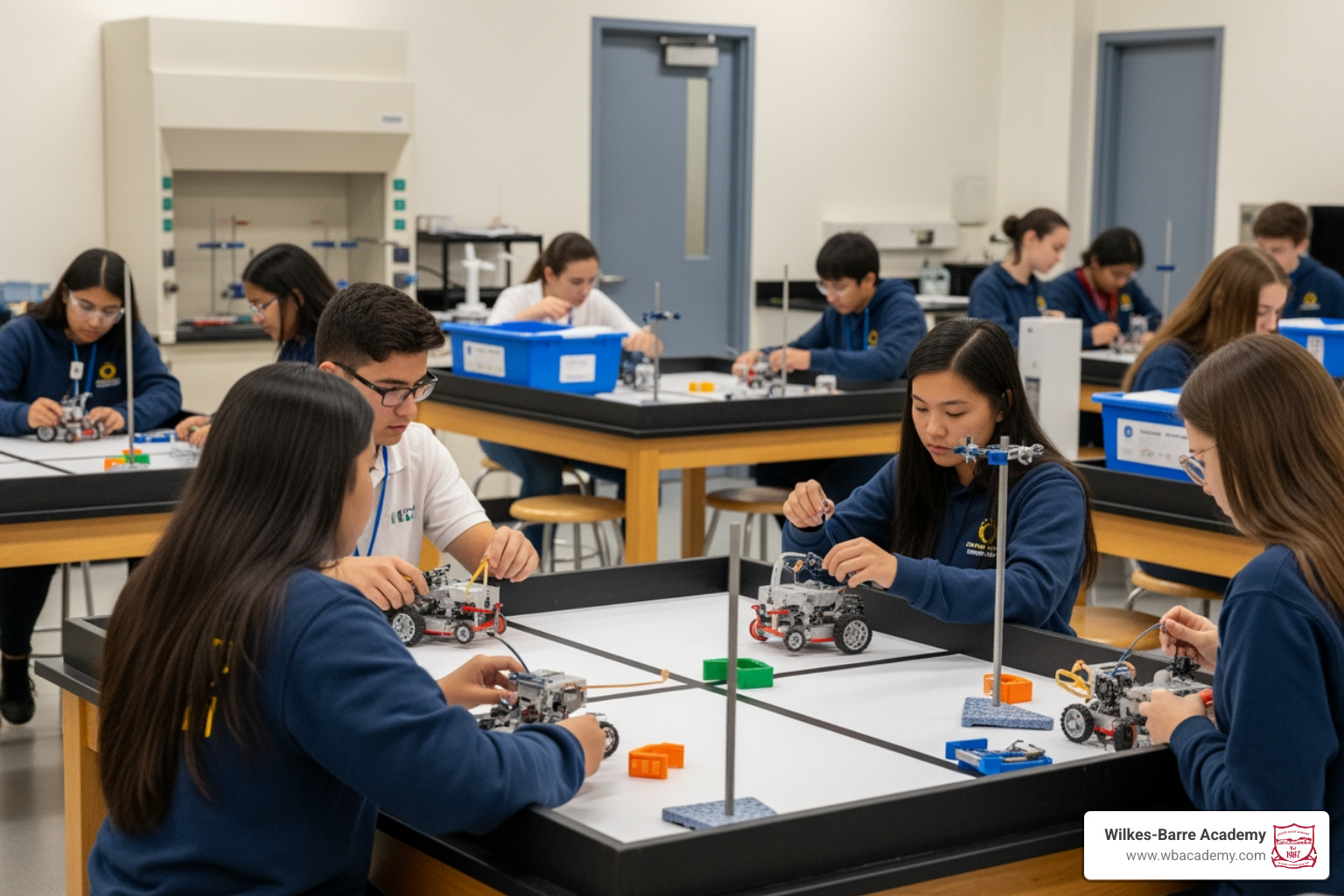 science olympiad pennsylvania students competing in STEM lab